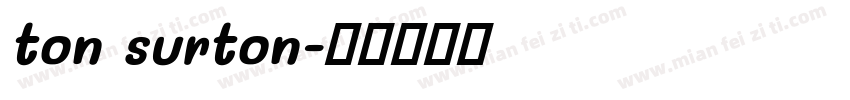 ton surton字体转换